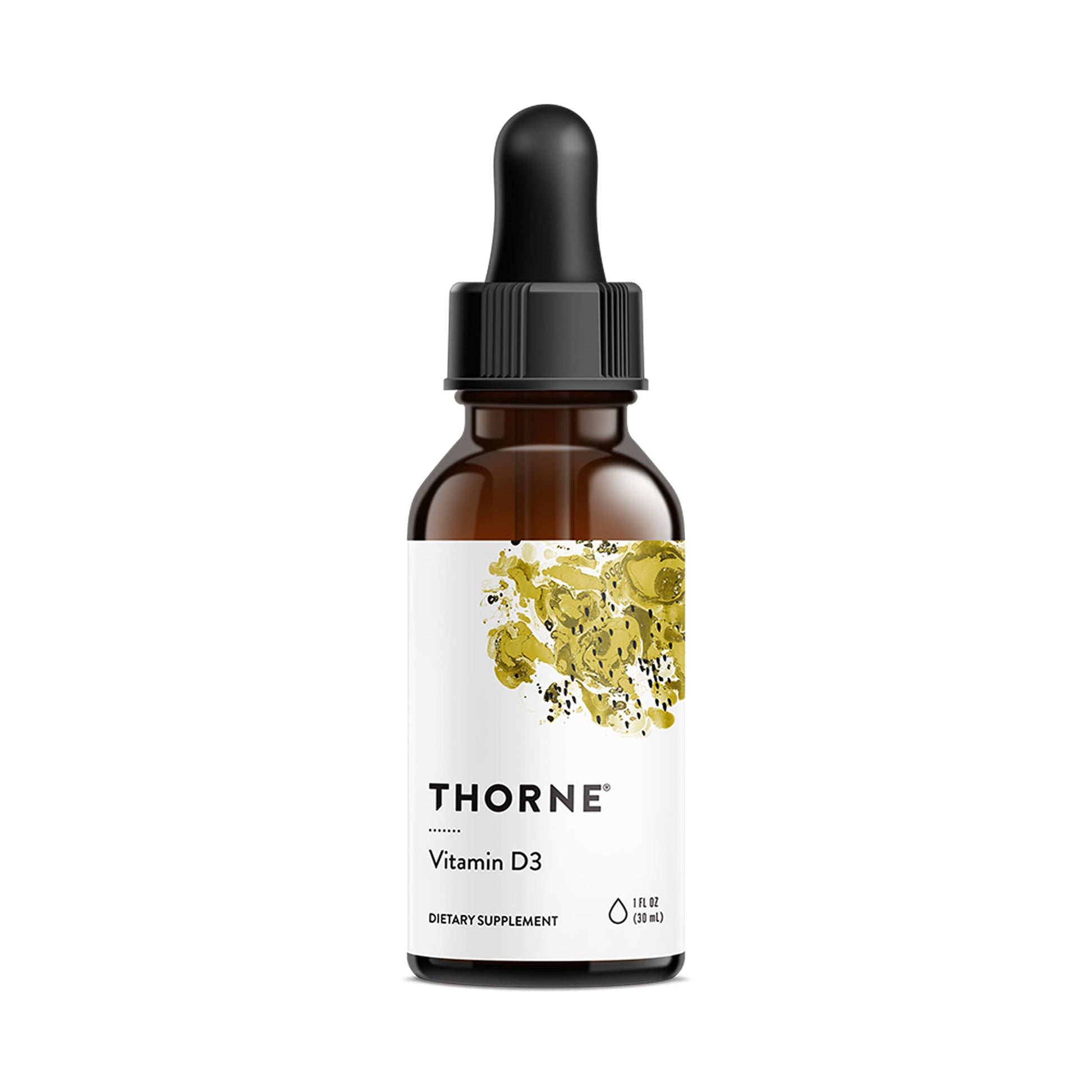 THORNE - Vitamin D3 with a Metered Dispenser - Liquid Vitamin D Vegan Supplement - Supports Healthy Bones, Teeth, Muscles, Cardiovascular & Immune Function* - 4,000 IU - 1 Fl Oz (30 mL) - 30 Servings THORNEBuy Supplements Australia