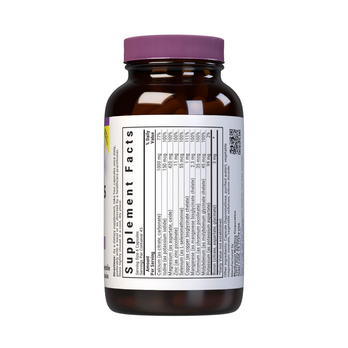Bluebonnet Multi Minerals Supplement Plus Boron Chelated Magnesium Potassium Copper Selenium Manganese Chromium & Zinc Complex for Women & Men - No Iron, Non-GMO, Gluten-Free - 180 Vegetable Capsules BlueBonnetBuy Supplements Australia