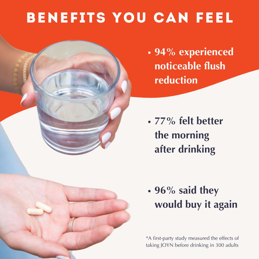 JOYN Supplement Value Pack: Alcohol Flush & Asian Glow Relief, Morning Recovery, Liver Support | Feel Better Before & After Drinking | with NAC, DHM, Milk Thistle, Glutathione, B12 | 20ct JOYNBuy Supplements Australia