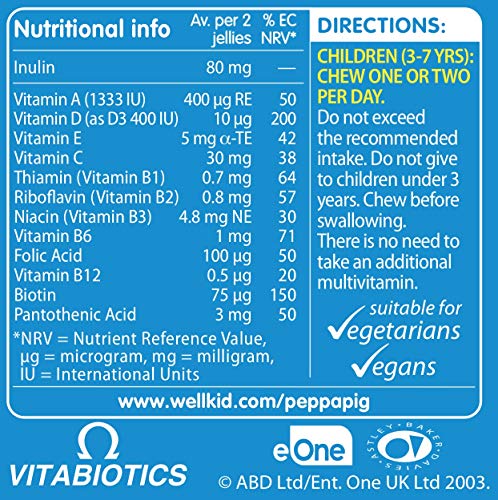 Wellkid Peppa Pig Chewable Gummy Vitamins by Vitabiotics - UK's No. 1 Vitamin Company WellkidBuy Supplements Australia