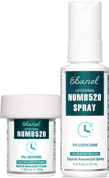 Ebanel Bundle of Lidocaine Numbing Cream, and Numbing Spray Ebanel buy supplements Au