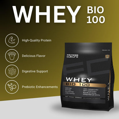 Fitness Culture Whey Bio 100 Whey Protein Powder with Pre and Pro Biotics Raspberry Flavour My StoreBuy Supplements Australia