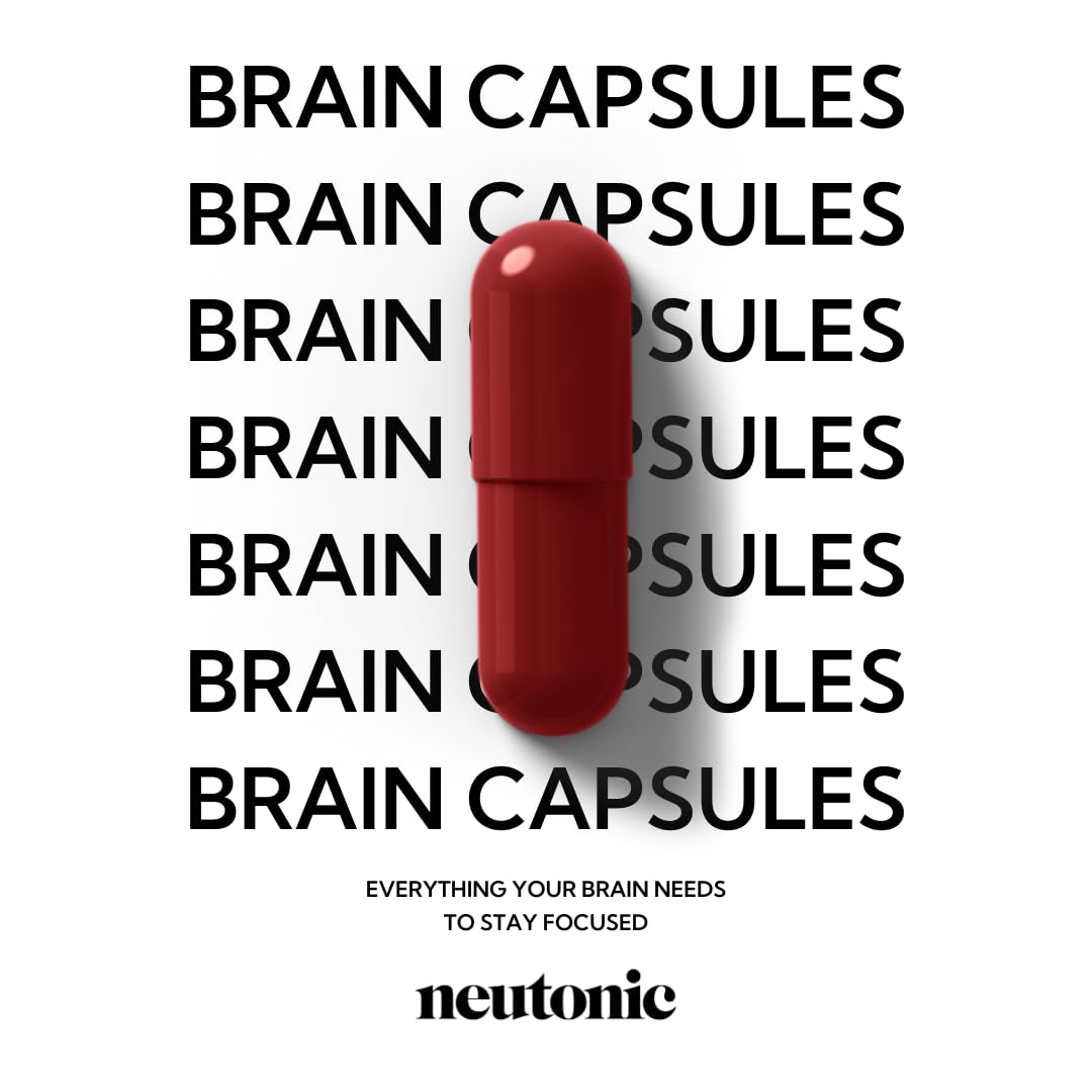 Neutonic Nootropic Brain Supplement | 1 Month Supply 90 Capsules | for Men and Women | Support Memory, Mental Clarity, Cognitive Function | Boost Focus, Energy, Brain Health NeutonicBuy Supplements Australia