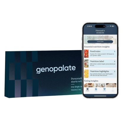 GenoPalate Nutrition DNA Test Kit | 100+ Optimal Foods & Tailored Diet | Genetic Health Report & Personalized Wellness | Macro & Micronutrient Recommendations | Stress & Eating Insights GenoPalateBuy Supplements Australia