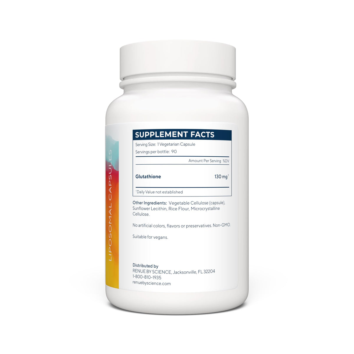 Renue By Science Glutathione | High Strength Supplement | 90 Liposomal Capsules - 130mg Glutathione per Serving | | Non-GMO | Made in The USA & Third-Party Tested Renue By ScienceBuy Supplements Australia