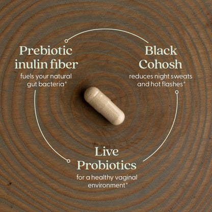 New Chapter All-Flora Probiotic Menopause Balance, Ultra-Concentrated Probiotics for Women with Black Cohosh for Menopause Hot Flashes, 100% Vegan, 30 Vegan Capsules New ChapterBuy Supplements Australia