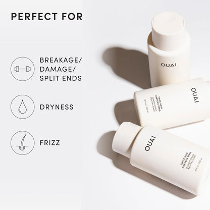 OUAI Thick Hair Conditioner Refill - Moisturizing Conditioner for Dry, Frizzy Hair - Keratin, Marshmallow Root, Shea Butter and Avocado Oil - Paraben, Phthalate & Sulfate Free (32 Oz) OUAIBuy Supplements Australia