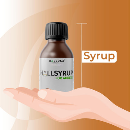 HallSyrup Herbal Supplement for Adults 4 oz – Natural Blend with Turmeric Extract 95%, Fresh Ginger Root, Pure Honey & Aloe Vera – Supports Throat Comfort, Seasonal Wellness & Everyday Vitality Hallusa Natural buy supplements Au
