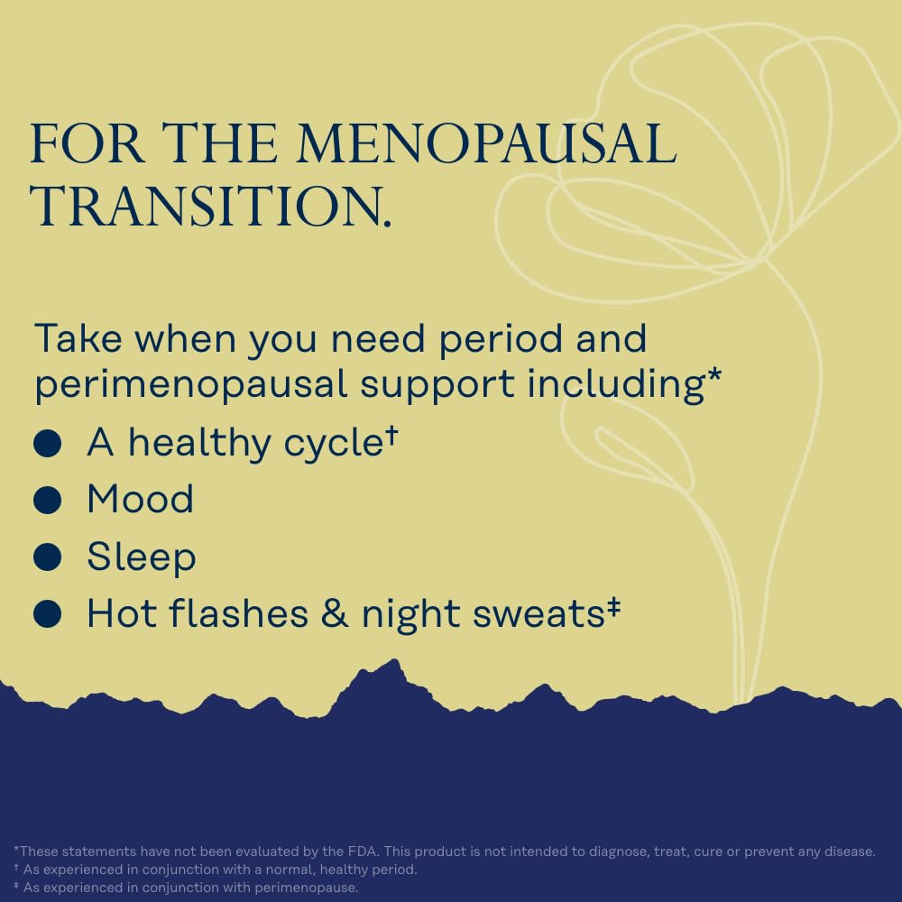 SOLARAY Perimenopause her Life Stages - Perimenopause Supplements Women - Hot Flashes, Menopause Support - Saffron and Chasteberry - Made Without Hormones - 60-Day Guarantee - 30 Servings, 60 VegCaps SOLARAYBuy Supplements Australia