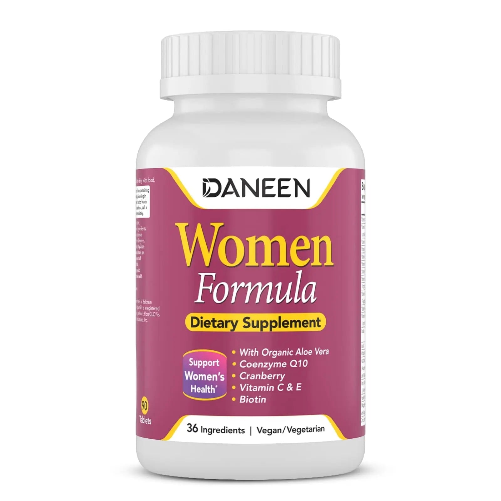 DANEEN Daily Multivitamin for Women - 36 Essential Ingredients - 90 Tablets - Vitamins for Women Multivitamin DANEEN