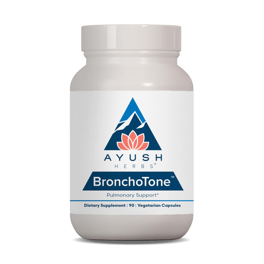 Ayush Herbs Bronchotone - Bronchial Support, Respiratory and Immune-Support Support Supplement for Women & Men, Adults, Pulmonary Care Supplement - 90 Vegetarian Capsules (1 Count) Ayush HerbsBuy Supplements Australia