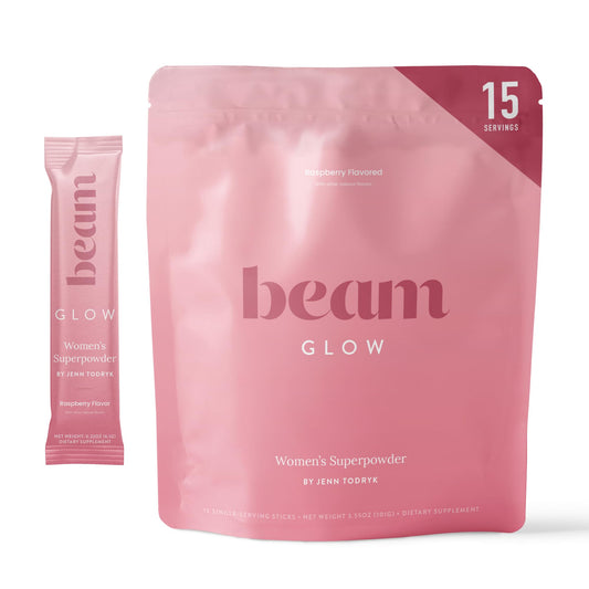 Beam Glow Hormone Balance Supplement for Women – Cortisol Supplement for Women, PMS Relief Supplement, Perimenopause & PCOS Support, Womens Vitamins, Thyroid Support with Ashwagandha & Selenium BeamBuy Supplements Australia