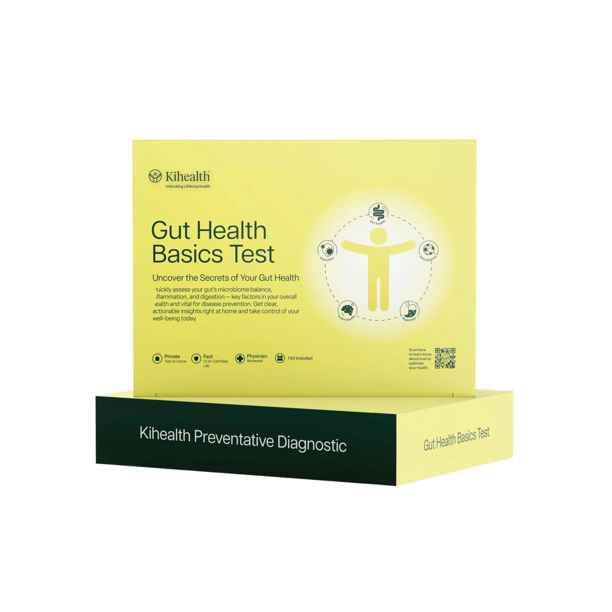 KiHealth – Gut Health Basics Test – at-Home Stool Test for Digestion, Inflammation, and Microbiome Balance – at-Home Kit KihealthBuy Supplements Australia