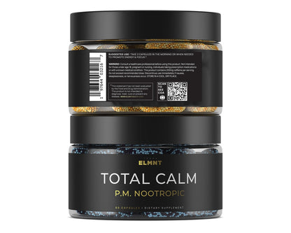 AMPM Nootropic Total Focus + Calm 9X Strength w. Caffeine, L-Theanine, Alpha GPC, L-Tyrosine, Ashwagandha - X-Release Energy Pills Nootropics Brain Support Supplements for Memory and Focus Supplement TERRA ELMNTBuy Supplements Australia