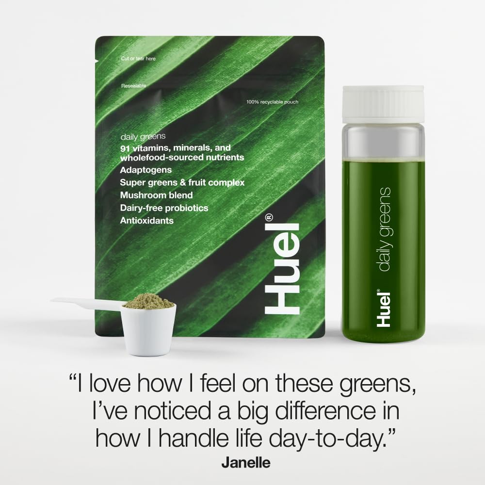 Huel Daily Greens | Superfood Greens Powder | 91 Vitamins, Minerals, and Wholefood HuelBuy Supplements Australia
