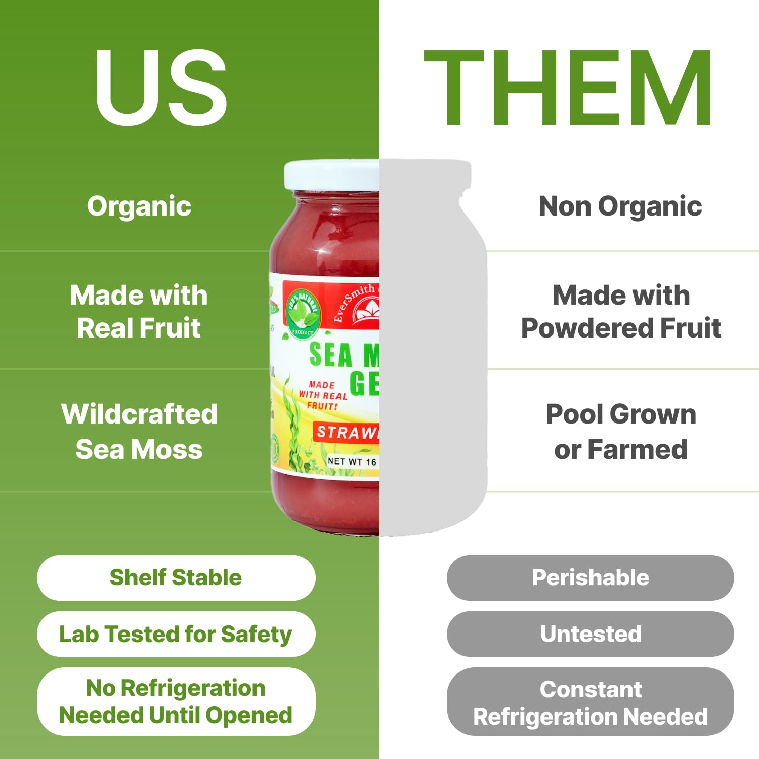 EverSmith Organics - Wildcrafted Irish Sea Moss Gel | Made in USA | Rich in Vitamins EverSmith OrganicsBuy Supplements Australia