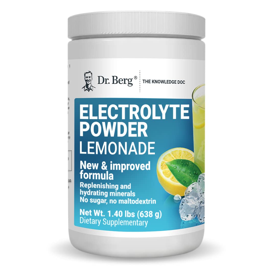 Dr. Berg's Electrolyte Powder 100 Servings Bundle - Raspberry Lemon & Lemonade Dr. Berg NutritionalsBuy Supplements Australia