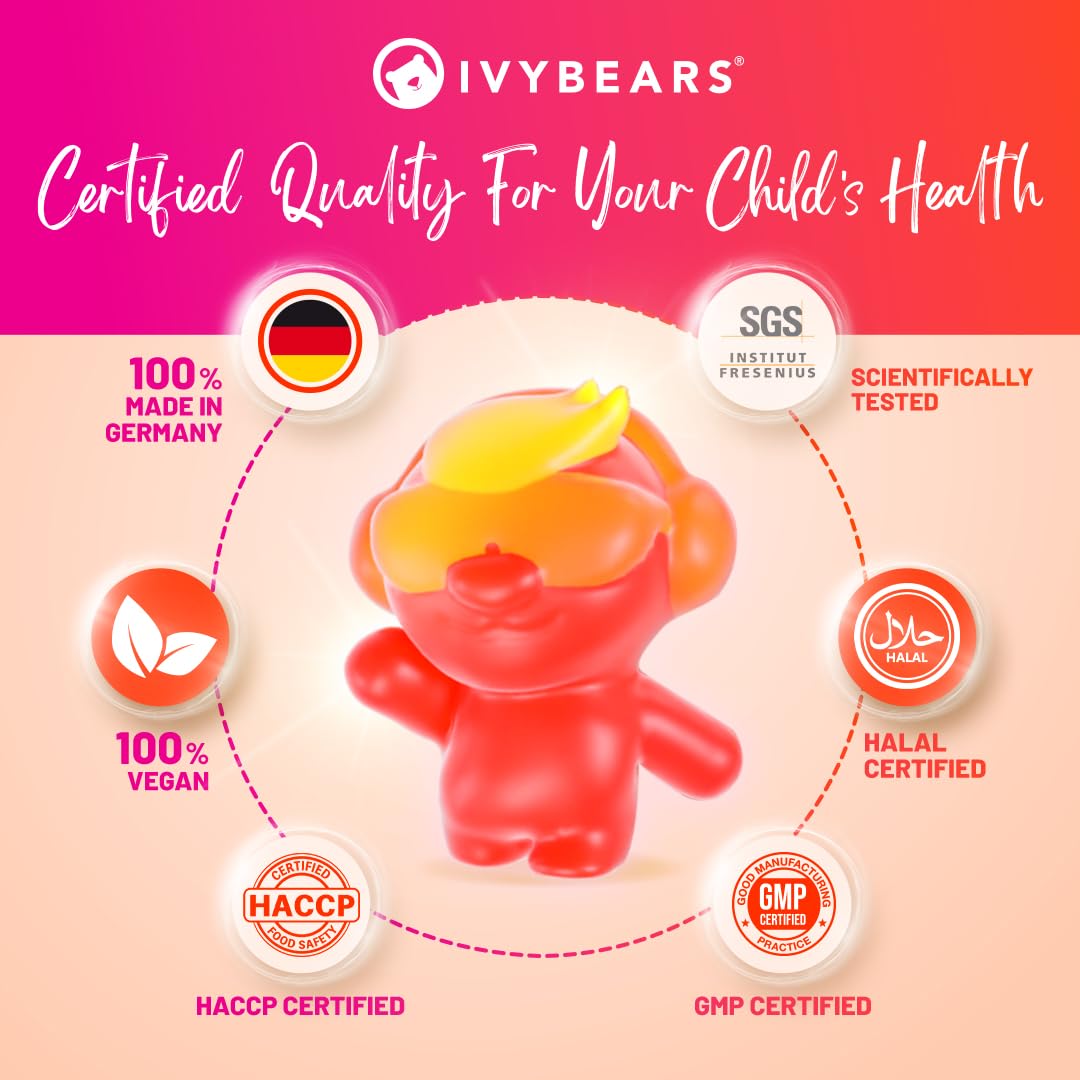 IvyBears® Superpower Kids - Multivitamin Gummies for Immune Support - Strengthen Children's Immune Systems with Vitamins C, D2, B6, A IvyBearsBuy Supplements Australia