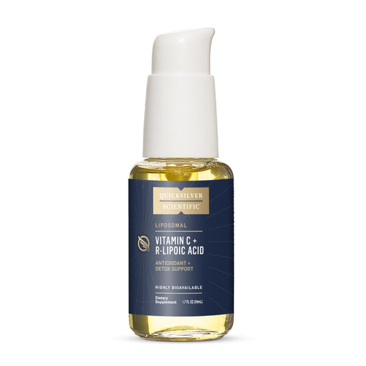 Quicksilver Scientific Vitamin C + R Lipoic Acid - Liposomal Vitamin C with RLA - Antioxidant, Detox & Immune Support Supplement - with Superior Absorption (50 ml) Quicksilver ScientificBuy Supplements Australia