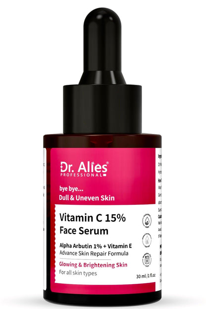 Dr. Alies Professional 15% Vitamin C Face Serum | Advanced Skin Clarifying with Vitamin E | Reduces Acne Marks | 30ml Dr. Alies - Professional buy supplements Au
