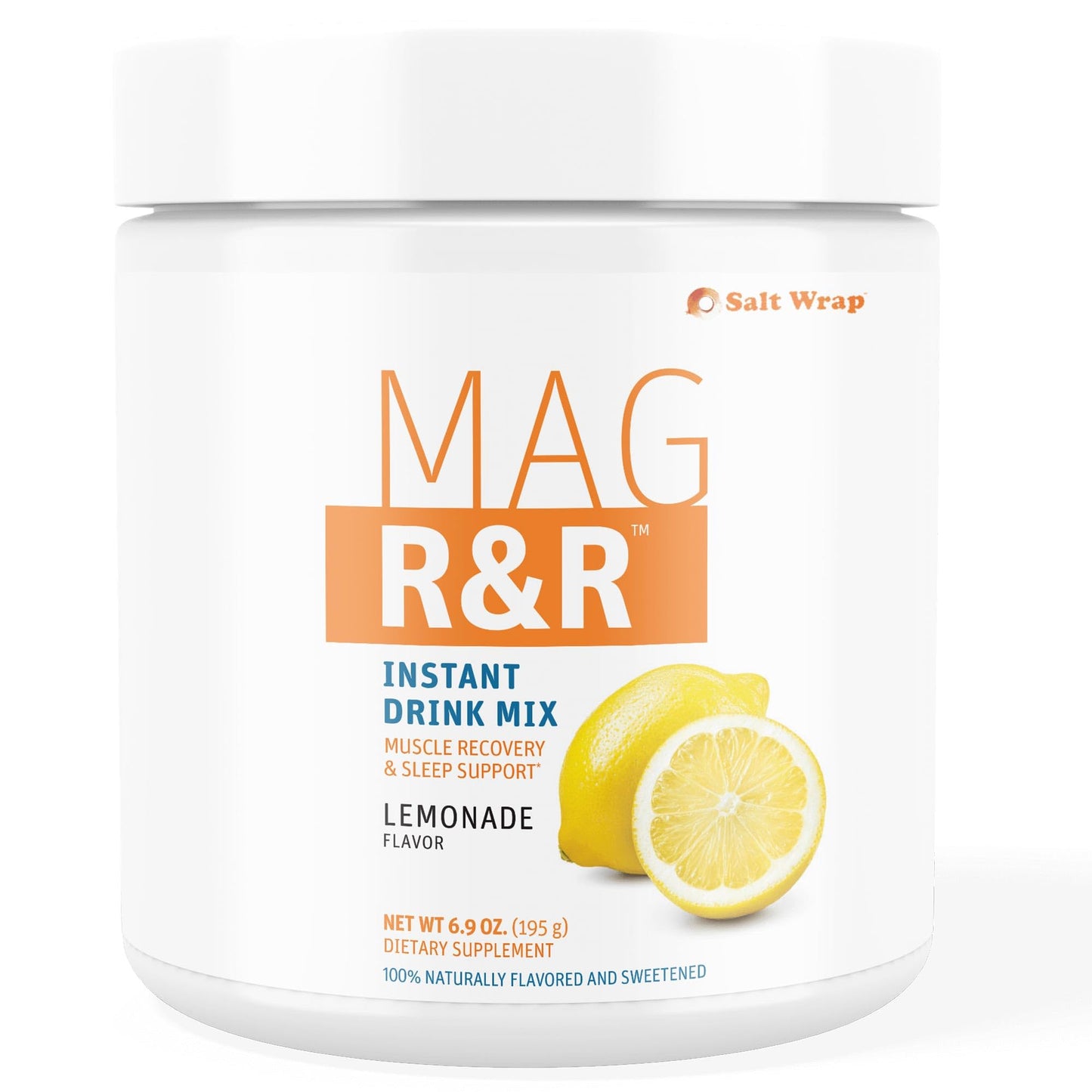 SaltWrap Mag R&R Instant Drink Mix - Sugar-Free Nighttime Magnesium Glycinate Powder with Stevia & FiberSMART® - Muscle Cramp & Leg Cramps Relief, Sleep & Relaxation Support - 30 Servings SaltWrapBuy Supplements Australia