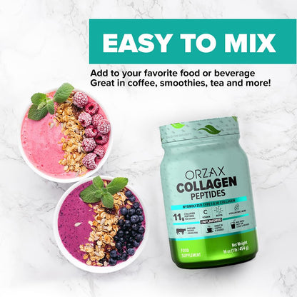ORZAX Collagen Peptides Powder Unflavored - Hair, Skin and Nails Vitamins - Bone ORZAXBuy Supplements Australia