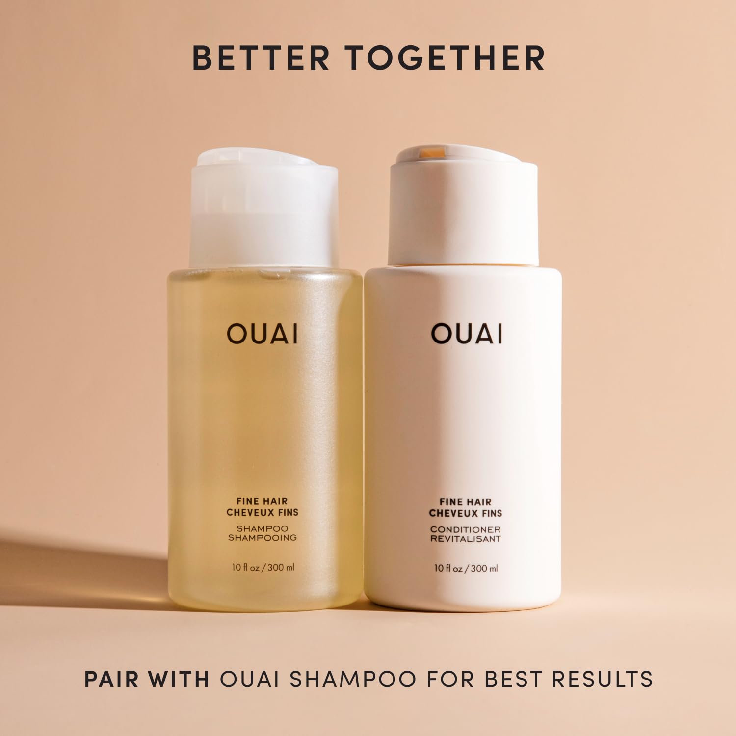 OUAI Fine Hair Conditioner Refill - Volumizing Conditioner Made with Keratin, Biotin and Chia Seed Oil - Adds Softness, Bounce and Volume - Free from Parabens, Sulfates, and Phthalates (32 Oz) OUAIBuy Supplements Australia