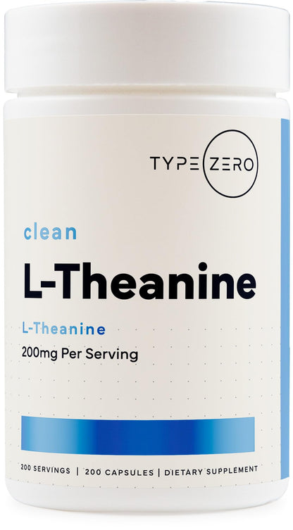 Type Zero L-Theanine (200mg) 200 Capsules - Clean L-Theanine Supplement, Keto, GMO-Free Type ZeroBuy Supplements Australia