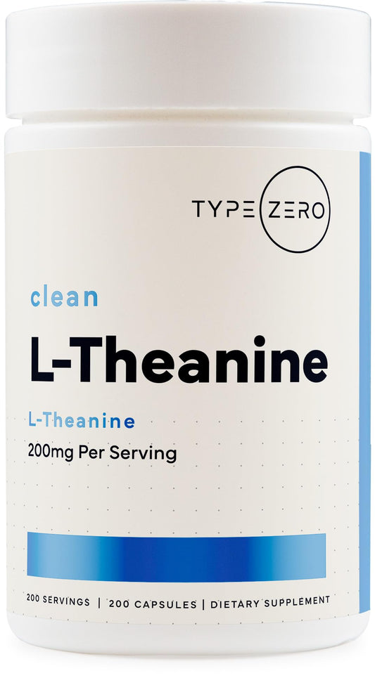 Type Zero L-Theanine (200mg) 200 Capsules - Clean L-Theanine Supplement, Keto, GMO-Free Type ZeroBuy Supplements Australia