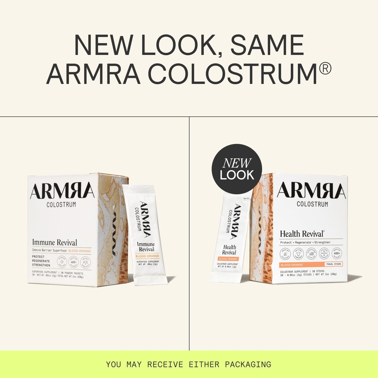 ARMRA Colostrum Powder | Blood Orange | Gut Health & Bloating | Skin & Hair | Immunity | Keto, Gluten & Fat-Free | 60 Servings ARMRABuy Supplements Australia