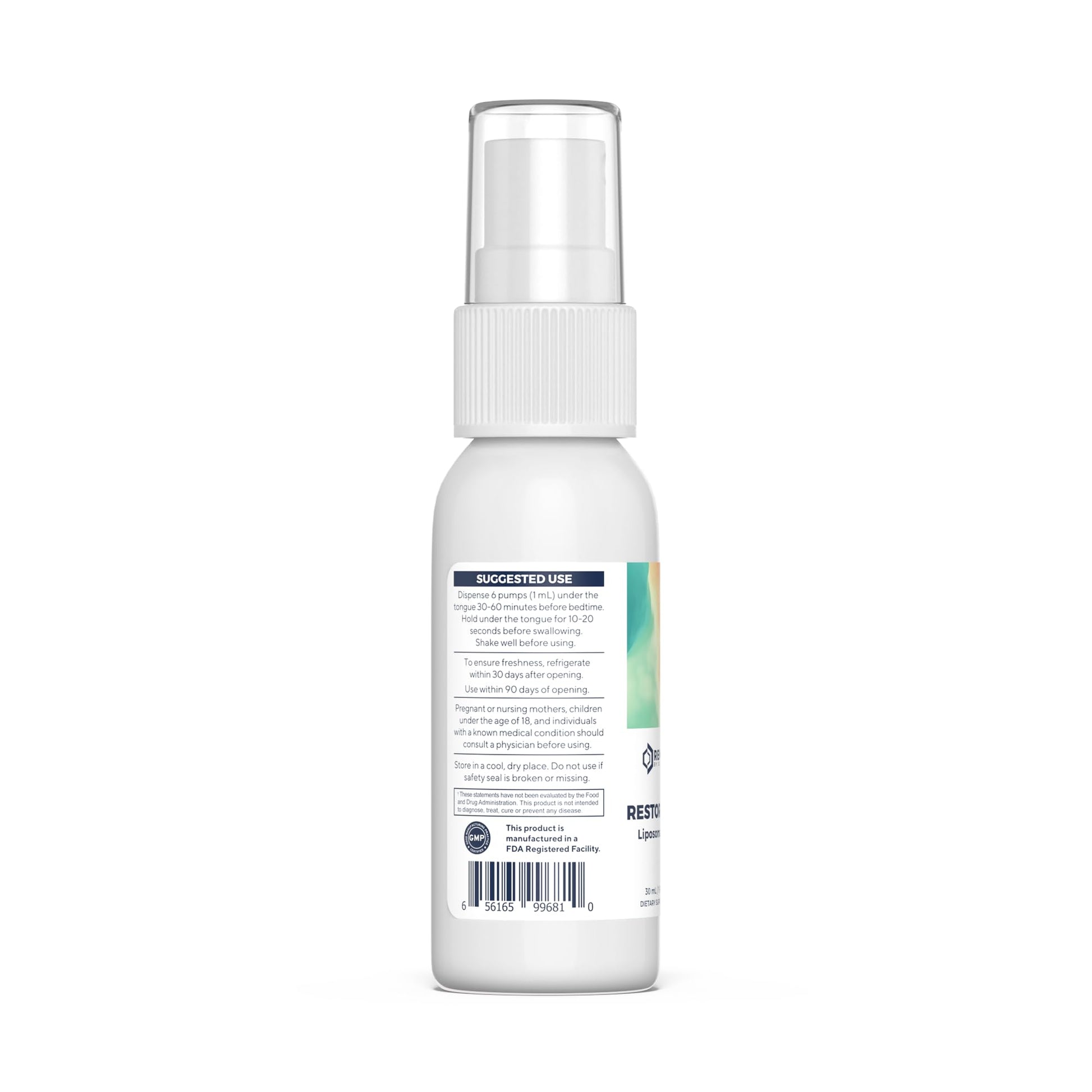 Renue By Science Restore PM | Liposomal Melatonin GABA Supplement Spray | 30ml Spray with Melatonin Glutathione & GABA 10mg - Sleep Aid Melatonin | Non-GMO | Made in The USA & Third Party Tested Renue By ScienceBuy Supplements Australia