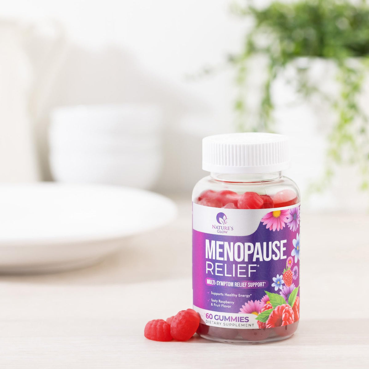 Menopause Supplement for Women - Complete Multi-Benefit Menopause Relief Gummy for Mild Hot Flashes & Night Sweats, Natural Balance & Energy Support, Menopausal Vitamins, Gluten Free - 60 Gummies Nature's GlowBuy Supplements Australia