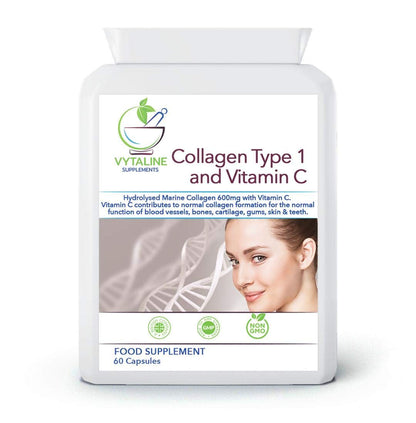Marine Collagen Supplement for Women with Vitamin C - High Strength 600mg of Pure Hyaluronic VYTALINEBuy Supplements Australia