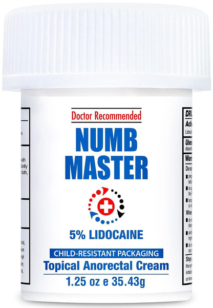 Clinical Resolution Numb Master 5% Lidocaine Numbing Cream for Pain Relief, Topical Anesthetic Burn Itch Cream Maximum Strength, Fast Acting Hemorrhoid Treatment with Vitamin E and Aloe, 1.25 Oz Clinical Resolution buy supplements Au