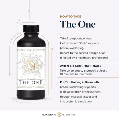 Quicksilver Scientific The ONE Mitochondrial Elixir - Mitochondria Supplement to Support Cellular Health with Phosphatidylcholine, Resveratrol, Reishi Mushroom & CoQ10 Liquid (3.38 Fl oz / 100ml) Quicksilver ScientificBuy Supplements Australia