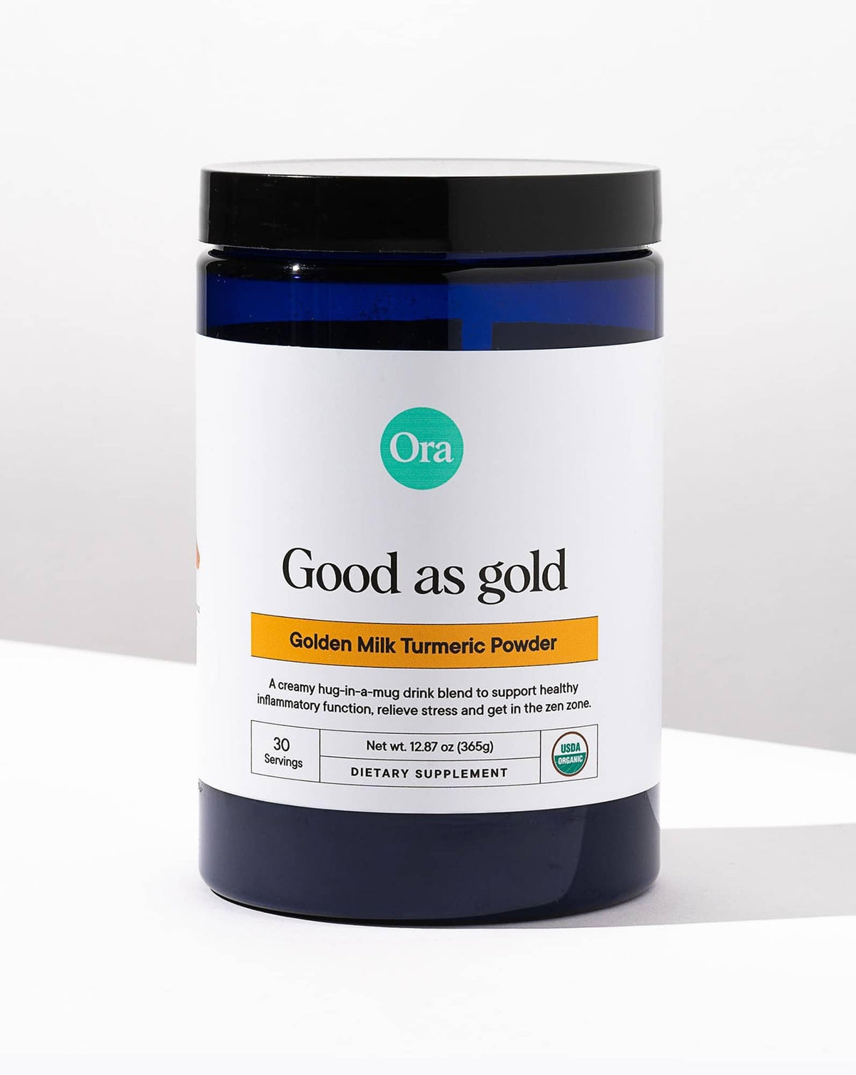 Ora Organic Golden Milk Powder - Ayurvedic Turmeric Powder with Organic Adaptogens - Ashwagandha, Reishi and Ginger | Organic, Gluten-Free, Soy-Free, Vegan, Non-GMO - Maple & Vanilla, 30 Servings Ora OrganicBuy Supplements Australia