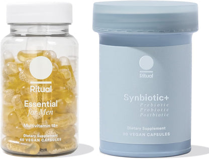 Ritual Synbiotic+ Probiotic Gut Health Support and Men's 18+ Multivitamin RitualBuy Supplements Australia