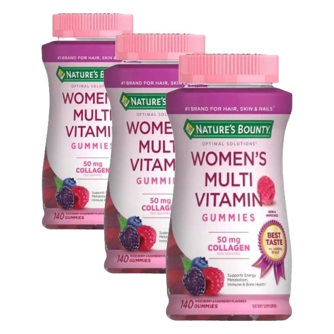 Nature's Bounty Optimal Solutions, Women's Multivitamin Gummies for Immune Support, Cellular Energy Support, Bone Health Nature's Bounty