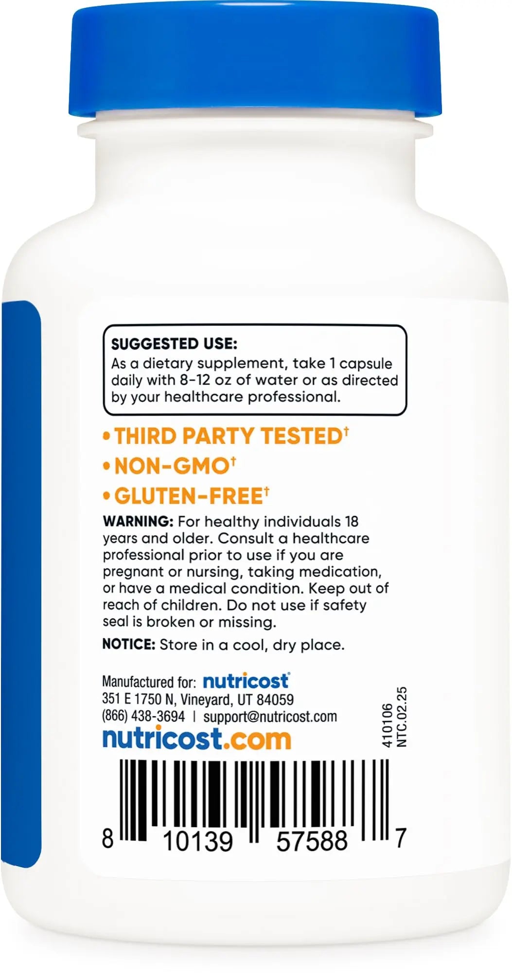 Nutricost NADH 10mg Per Serving 120 Capsules - B-Nicotinamide Adenine Dinucleotide, Vegan, Gluten-Free NutricostBuy Supplements Australia