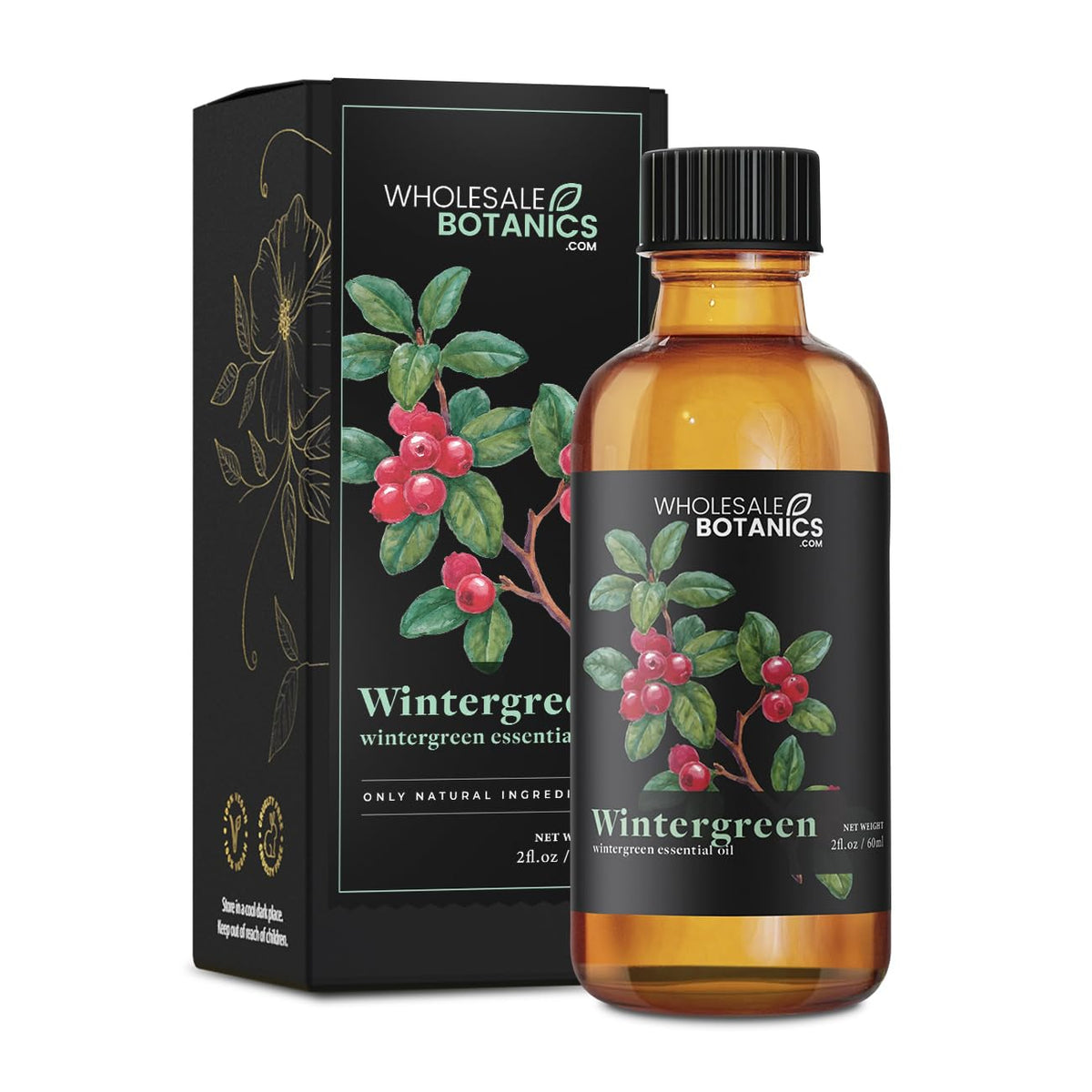Wintergreen Essential Oil by Wholesale Botanics | Premium Grade 100% Undiluted Essential Oil Wholesale BotanicsBuy Supplements Australia