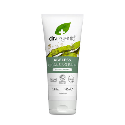 Dr. Organic Ageless Cleansing Balm with Seaweed | Moisturizing, Gentle, Removes Impurities, Certified Organic, Paraben & SLS-Free, Natural, Vegan, 100 ml / 3.4 fl oz Dr. Organic buy supplements Au