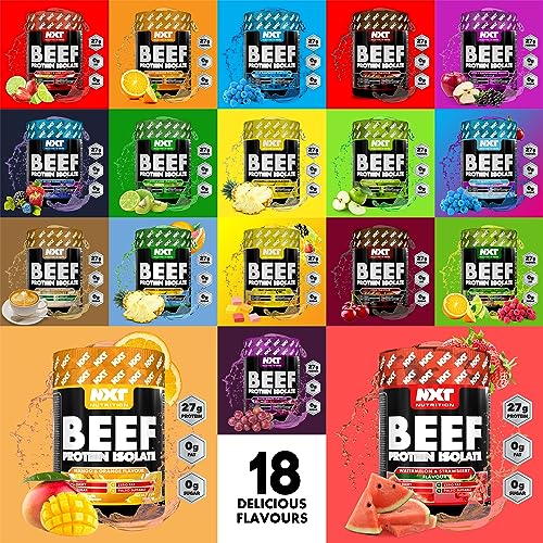 NXT Beef Protein Isolate 540g - High Protein Powder in Natural Amino Acids - Paleo, Keto Friendly NXT NutritionBuy Supplements Australia