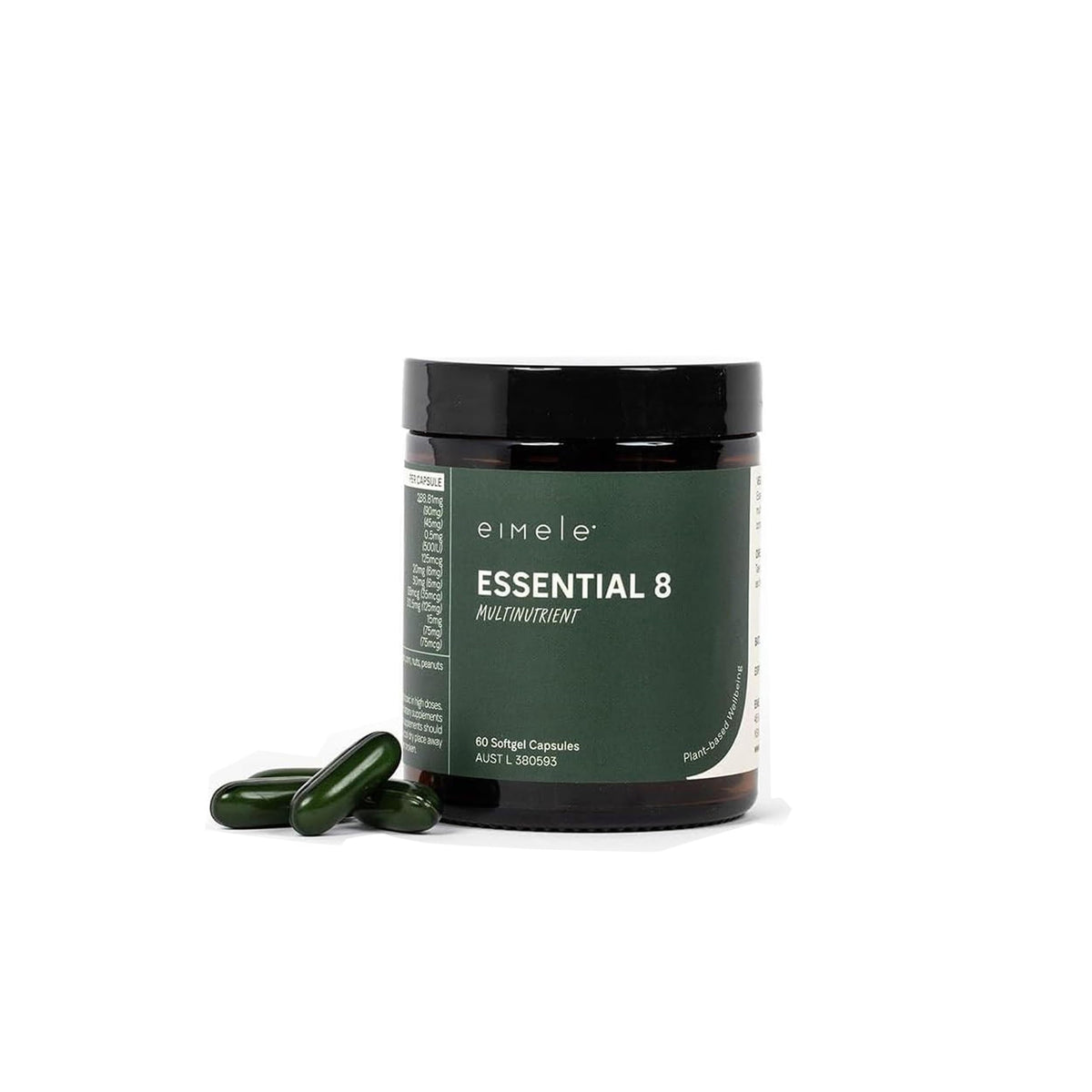 Essential 8 | Multivitamin for Energy & Immunity Support | 8 Essential Nutrients | Calcium, Vitamin B12, Omega3, Zinc, Iron, Vitamin D & More eimeleBuy Supplements Australia