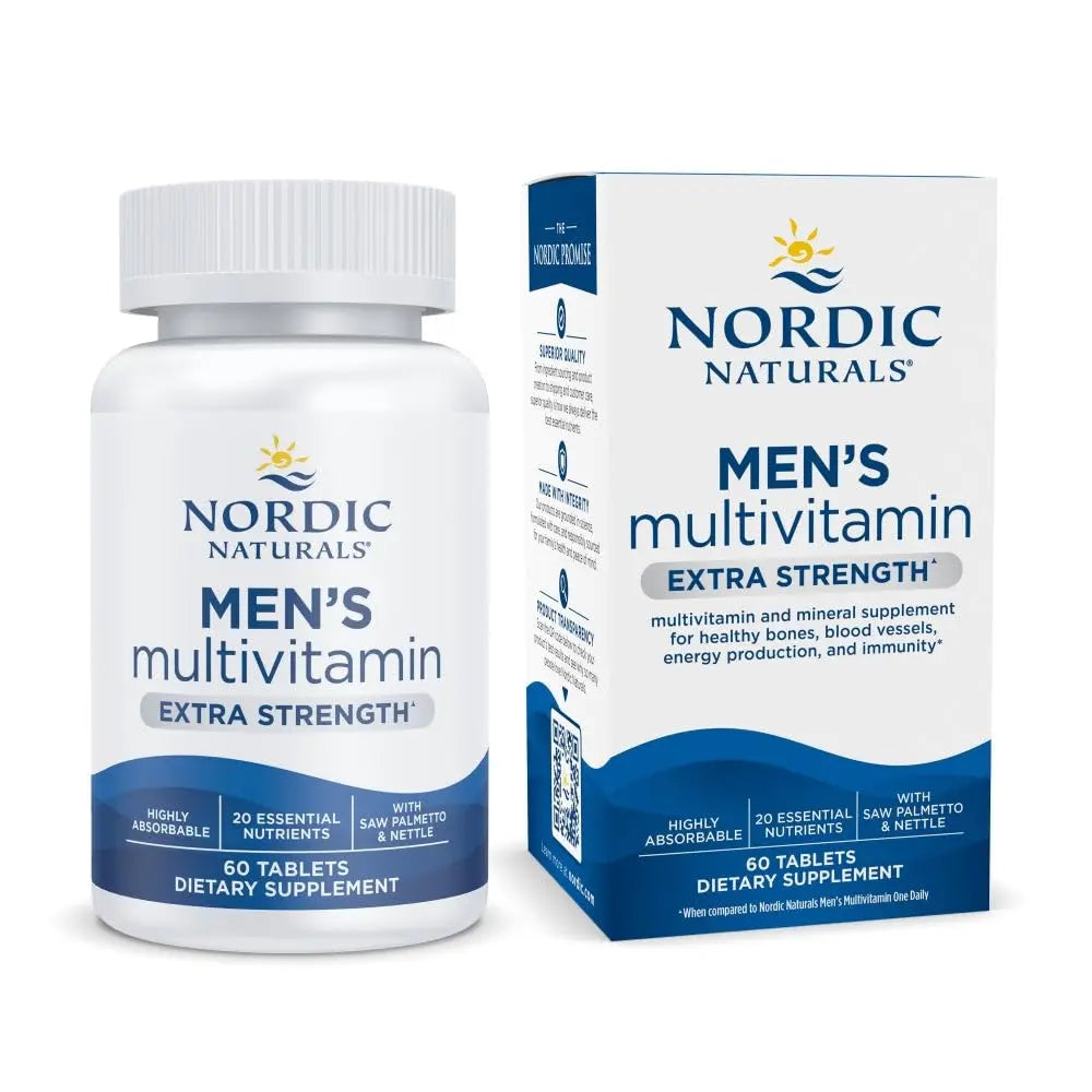 Nordic Naturals Men’s Multivitamin Extra Strength - Bone, Energy, & Blood-Vessel Support - Immunity Supplement Nordic NaturalsBuy Supplements Australia