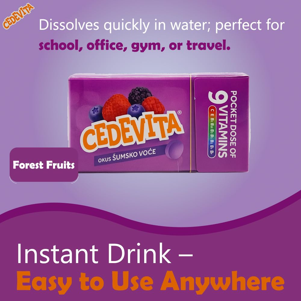 Cedevita Multivitamin Healthy and Sweet Candies - Pack of 8 (Forest Fruit) SORINABuy Supplements Australia