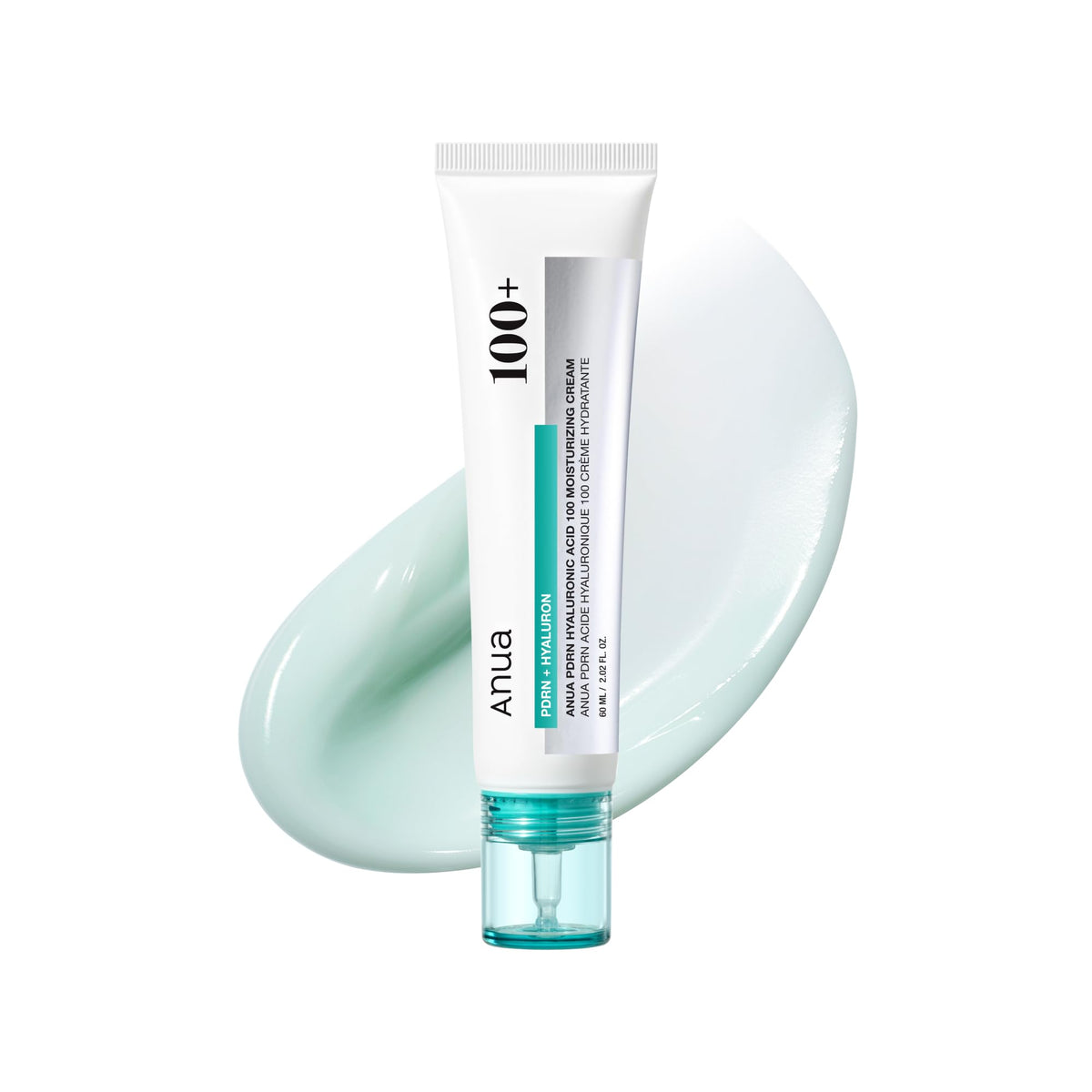 Anua PDRN Hyaluronic Acid 100 Moisturizing Cream, Lightweight, Non-Greasy Hydrating Face Moisturizer with Salmon DNA