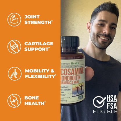 Glucosamine Chondroitin MSM Turmeric Boswellia - Joint Support Supplement. Antioxidant Vimerson HealthBuy Supplements Australia