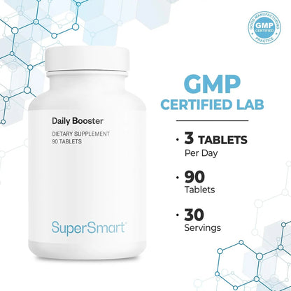 Supersmart Daily Booster (Advanced Formula) - with PQQ, OPCs, Quercetin, Acetyl L-Carnitine, R-Lipoic Acid - Boost for Multivitamin Supplement SupersmartBuy Supplements Australia