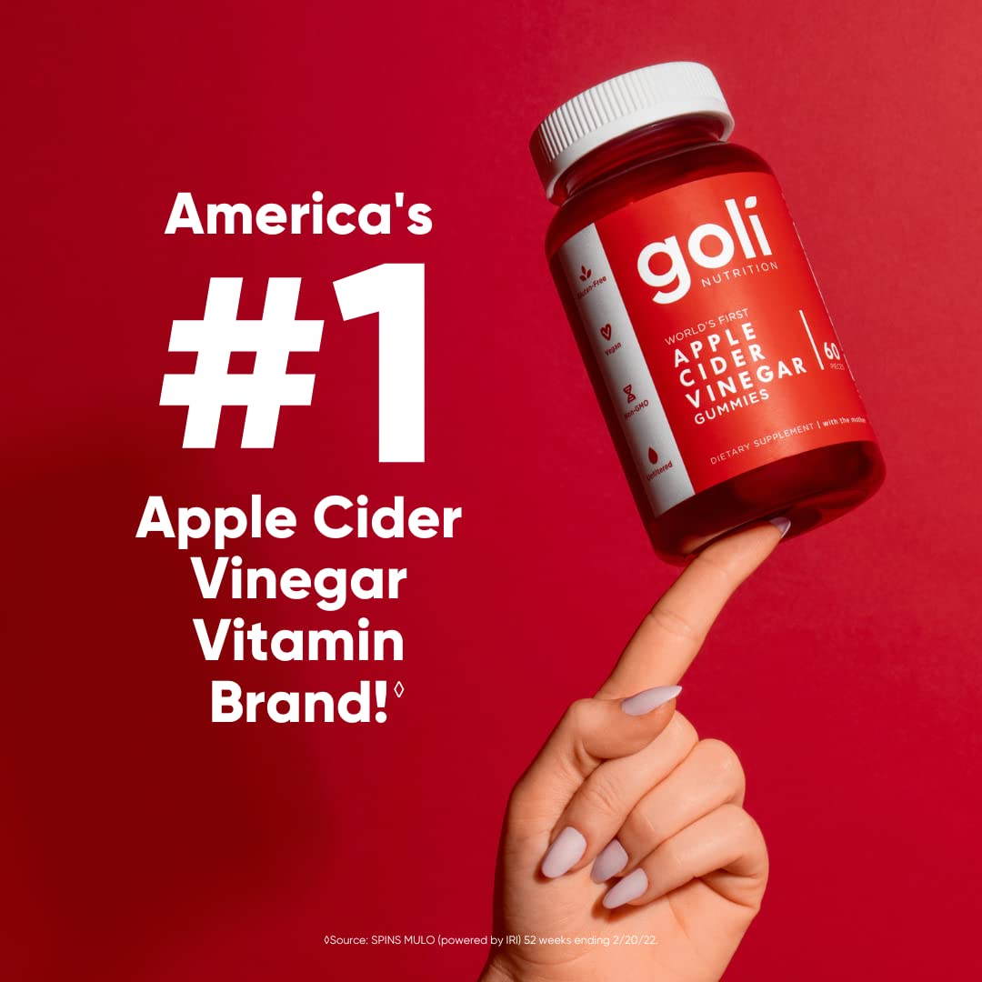 Goli Nutritional Supplement, Apple Cider Vinegar Gummy Vitamins Nutrition, 2 Pack GoliBuy Supplements Australia